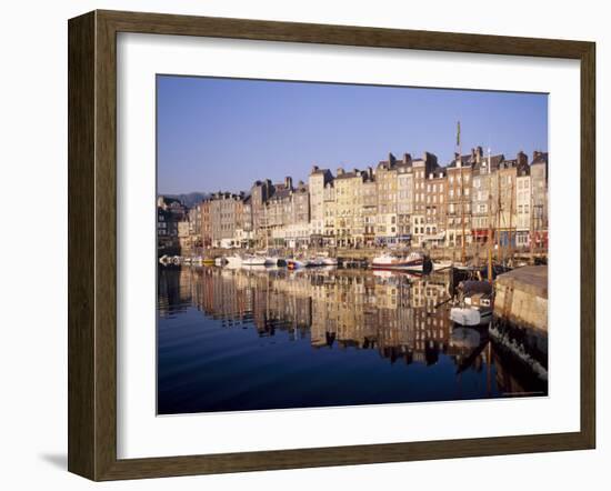 Reflections in the Old Harbour at St. Catherine's Quay in Honfleur, Basse Normandy-Richard Ashworth-Framed Photographic Print