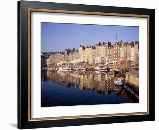 Reflections in the Old Harbour at St. Catherine's Quay in Honfleur, Basse Normandy-Richard Ashworth-Framed Photographic Print