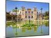 Reflections in the pool opposite the Museum of Popular Arts and Traditions, Seville, Spain-Neale Clark-Mounted Photographic Print