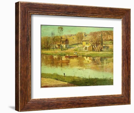 Reflections in the Water, C.1895-1919-Willard Leroy Metcalf-Framed Giclee Print