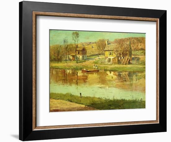 Reflections in the Water, C.1895-1919-Willard Leroy Metcalf-Framed Giclee Print