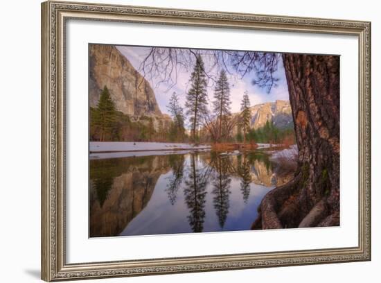 Reflections Inside The Valley Late Winter, Yosemite National Park-Vincent James-Framed Photographic Print