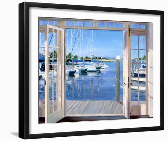 Reflections, Marina Mill Creek-Carol Saxe-Framed Art Print