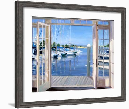 Reflections, Marina Mill Creek-Carol Saxe-Framed Art Print