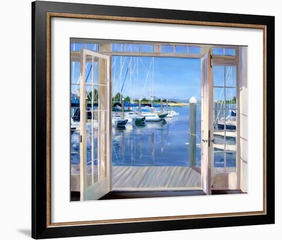 Reflections, Marina Mill Creek-Carol Saxe-Framed Art Print