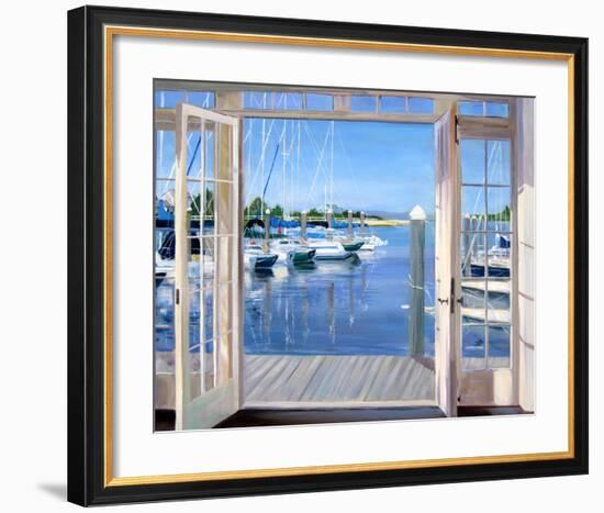 Reflections, Marina Mill Creek-Carol Saxe-Framed Art Print