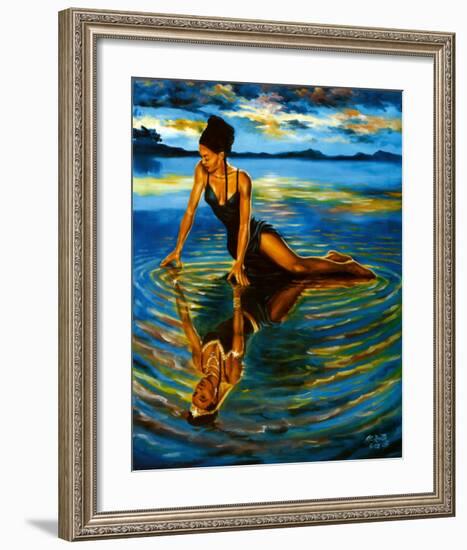 Reflections of a Queen-A Smith-Framed Art Print