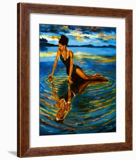 Reflections of a Queen-A Smith-Framed Art Print