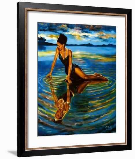 Reflections of a Queen-A Smith-Framed Art Print