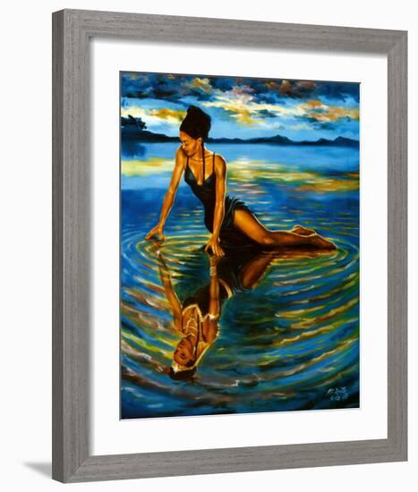 Reflections of a Queen-A Smith-Framed Art Print