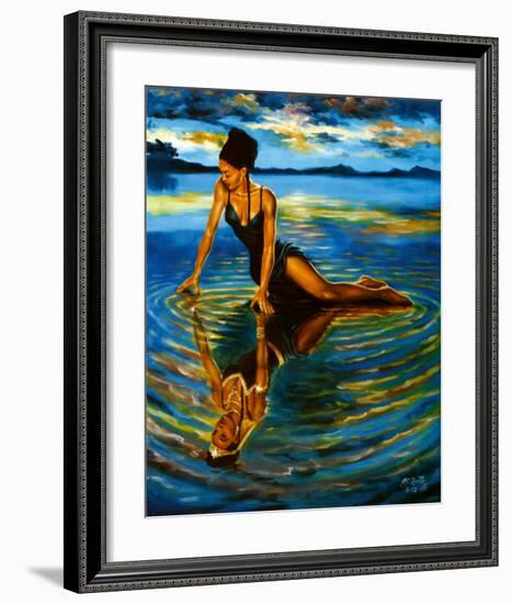 Reflections of a Queen-A Smith-Framed Art Print