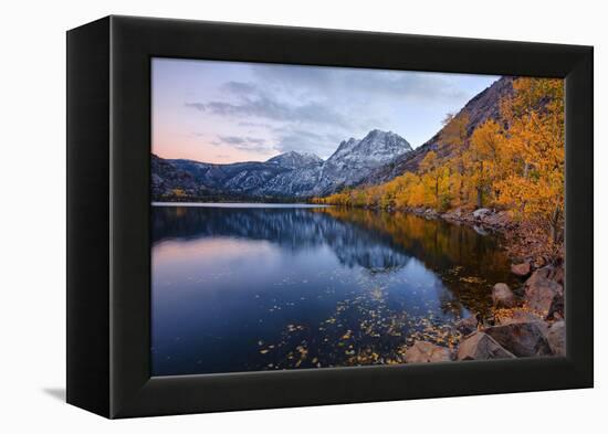 Reflections of Autumn Past, Silver Lake, Mammoth Lakes California-Vincent James-Framed Premier Image Canvas