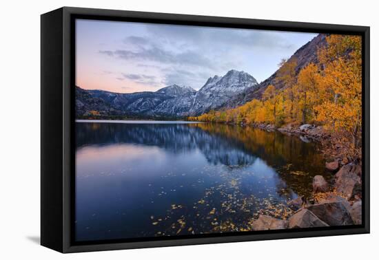 Reflections of Autumn Past, Silver Lake, Mammoth Lakes California-Vincent James-Framed Premier Image Canvas