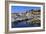 Reflections of boats and Le Suquet, Old port, Cannes, Cote d'Azur, Alpes Maritimes, France-Eleanor Scriven-Framed Photographic Print