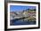 Reflections of boats and Le Suquet, Old port, Cannes, Cote d'Azur, Alpes Maritimes, France-Eleanor Scriven-Framed Photographic Print