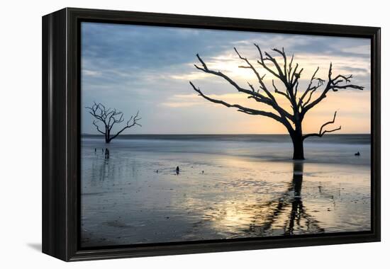 Reflections of Boneyard Beach-Danny Head-Framed Stretched Canvas