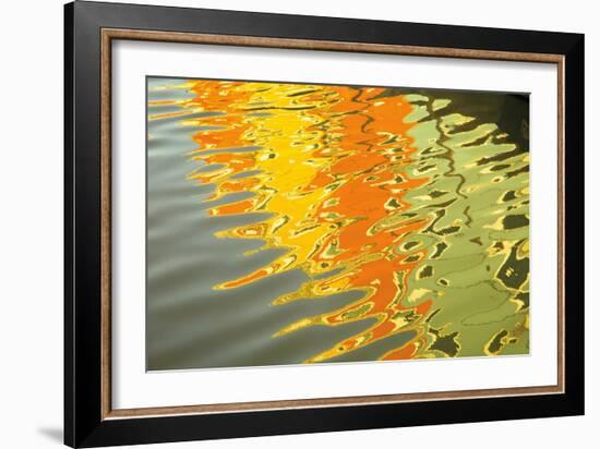 Reflections of Burano III-Aledanda-Framed Art Print