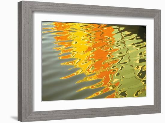 Reflections of Burano III-Aledanda-Framed Premium Giclee Print