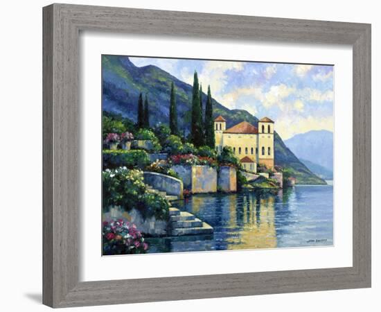 Reflections of Lago Maggiore-John Zaccheo-Framed Giclee Print