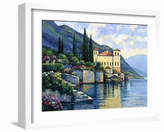 Reflections of Lago Maggiore-John Zaccheo-Framed Giclee Print