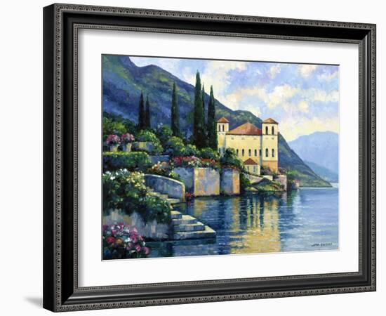 Reflections of Lago Maggiore-John Zaccheo-Framed Giclee Print