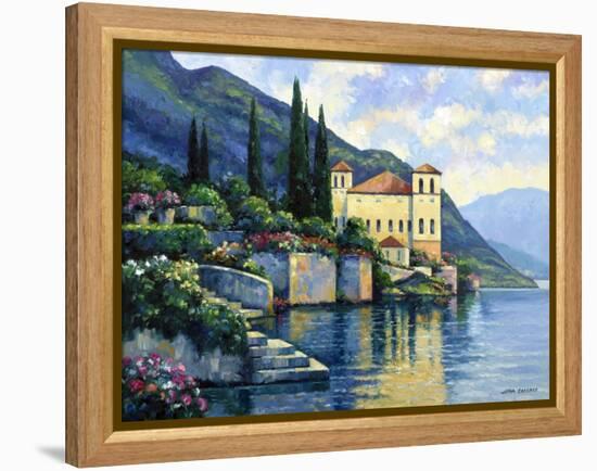 Reflections of Lago Maggiore-John Zaccheo-Framed Premier Image Canvas