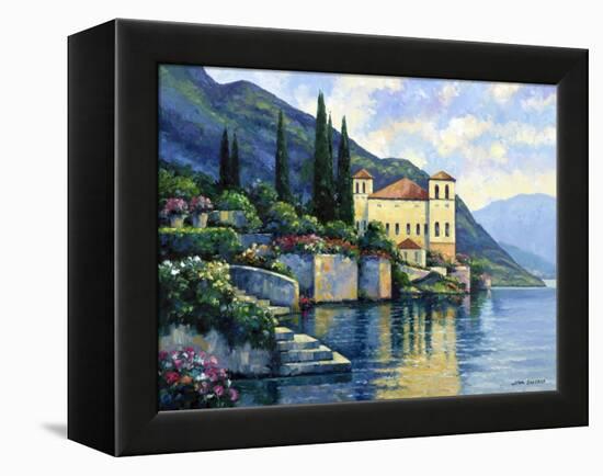 Reflections of Lago Maggiore-John Zaccheo-Framed Premier Image Canvas