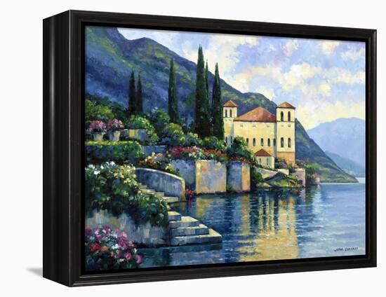 Reflections of Lago Maggiore-John Zaccheo-Framed Premier Image Canvas