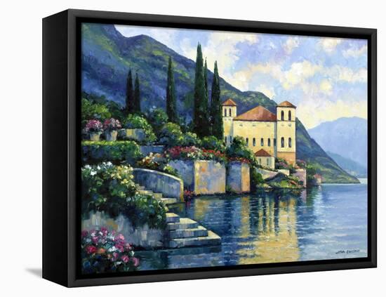 Reflections of Lago Maggiore-John Zaccheo-Framed Premier Image Canvas