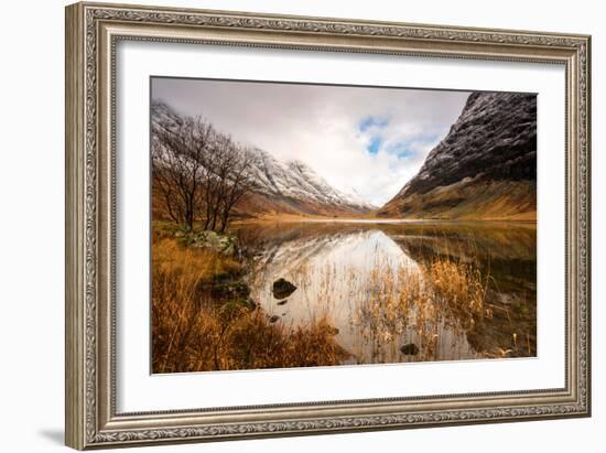 Reflections of Loch Achtriochtan in the Highlands, Scotland Uk-Tracey Whitefoot-Framed Photographic Print