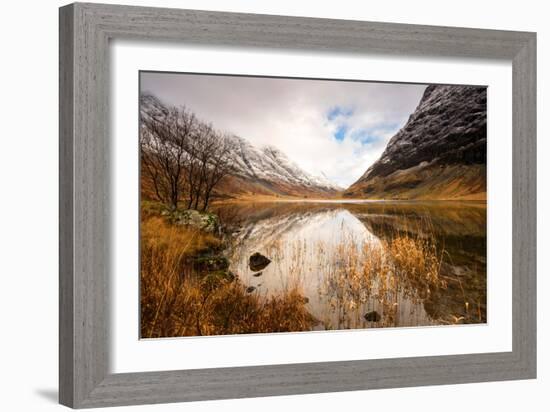 Reflections of Loch Achtriochtan in the Highlands, Scotland Uk-Tracey Whitefoot-Framed Photographic Print