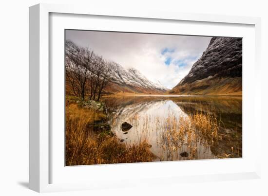 Reflections of Loch Achtriochtan in the Highlands, Scotland Uk-Tracey Whitefoot-Framed Photographic Print