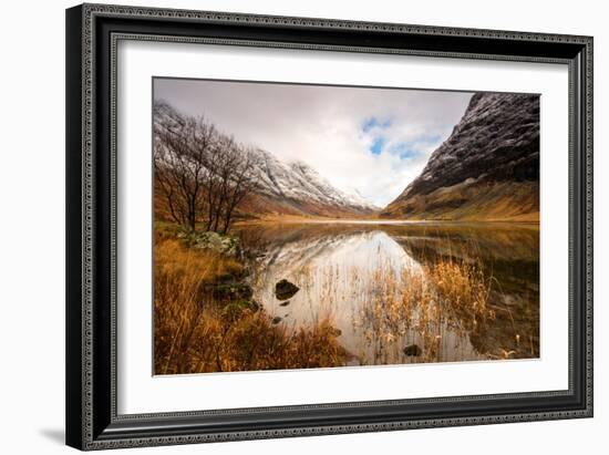 Reflections of Loch Achtriochtan in the Highlands, Scotland Uk-Tracey Whitefoot-Framed Photographic Print