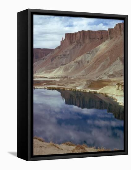 Reflections of Mountains in the Water of the Band-I-Amir Lakes in Afghanistan-Sassoon Sybil-Framed Premier Image Canvas