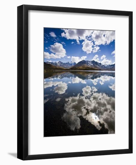 Reflections of Mt. Tuni Condoriri in the Cordillera Real, Bolivi-Sergio Ballivian-Framed Photographic Print