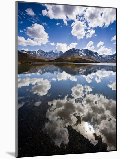 Reflections of Mt. Tuni Condoriri in the Cordillera Real, Bolivi-Sergio Ballivian-Mounted Photographic Print