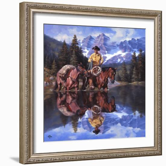 Reflections of the Rockies-Jack Sorenson-Framed Art Print