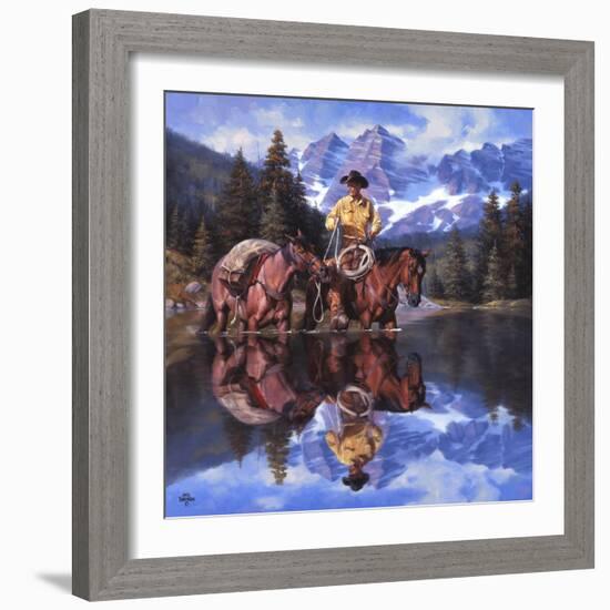 Reflections of the Rockies-Jack Sorenson-Framed Art Print