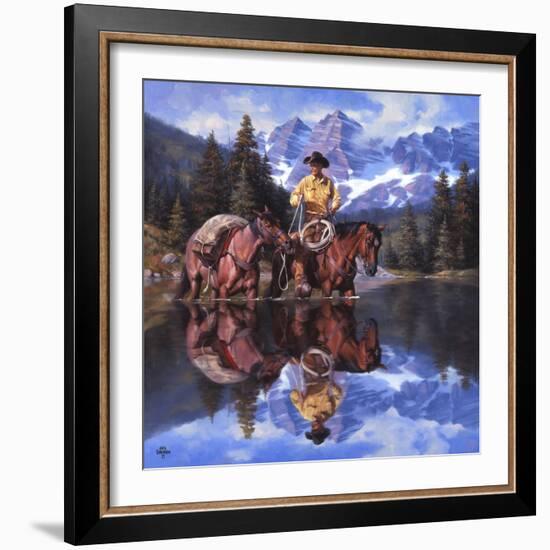 Reflections of the Rockies-Jack Sorenson-Framed Art Print