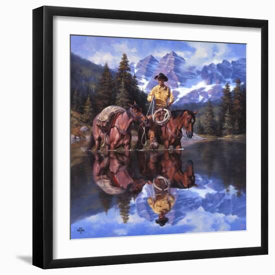 Reflections of the Rockies-Jack Sorenson-Framed Art Print