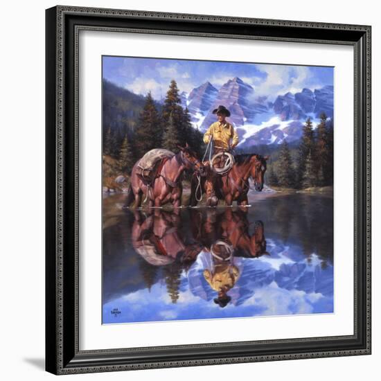 Reflections of the Rockies-Jack Sorenson-Framed Art Print