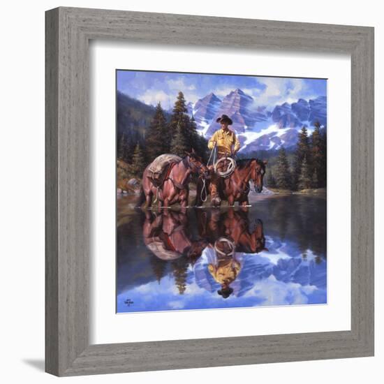 Reflections of the Rockies-Jack Sorenson-Framed Art Print