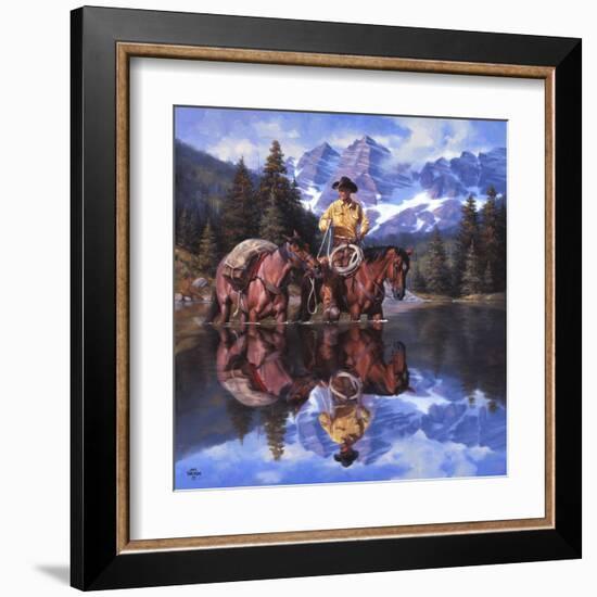 Reflections of the Rockies-Jack Sorenson-Framed Art Print