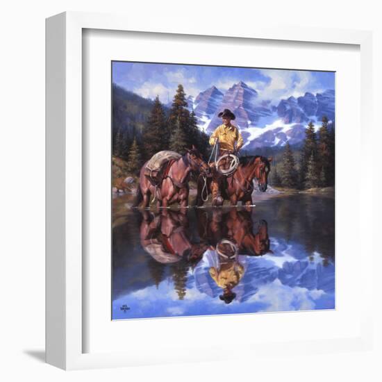 Reflections of the Rockies-Jack Sorenson-Framed Art Print