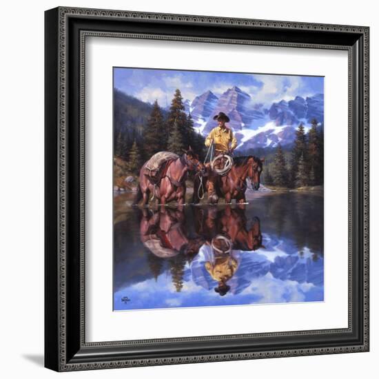 Reflections of the Rockies-Jack Sorenson-Framed Art Print