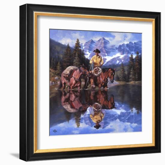 Reflections of the Rockies-Jack Sorenson-Framed Art Print