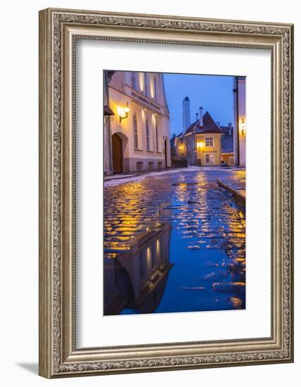 Reflections, Old Town, Tallinn, Estonia-Peter Adams-Framed Photographic Print