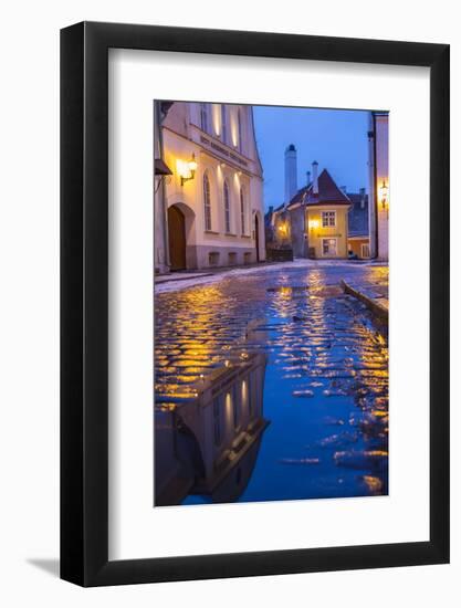 Reflections, Old Town, Tallinn, Estonia-Peter Adams-Framed Photographic Print