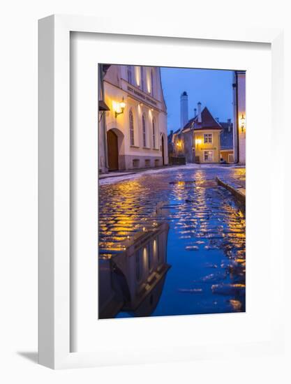 Reflections, Old Town, Tallinn, Estonia-Peter Adams-Framed Photographic Print