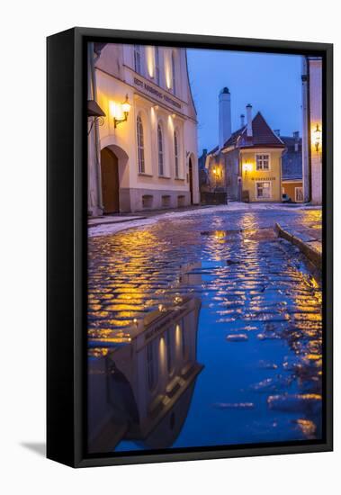 Reflections, Old Town, Tallinn, Estonia-Peter Adams-Framed Premier Image Canvas